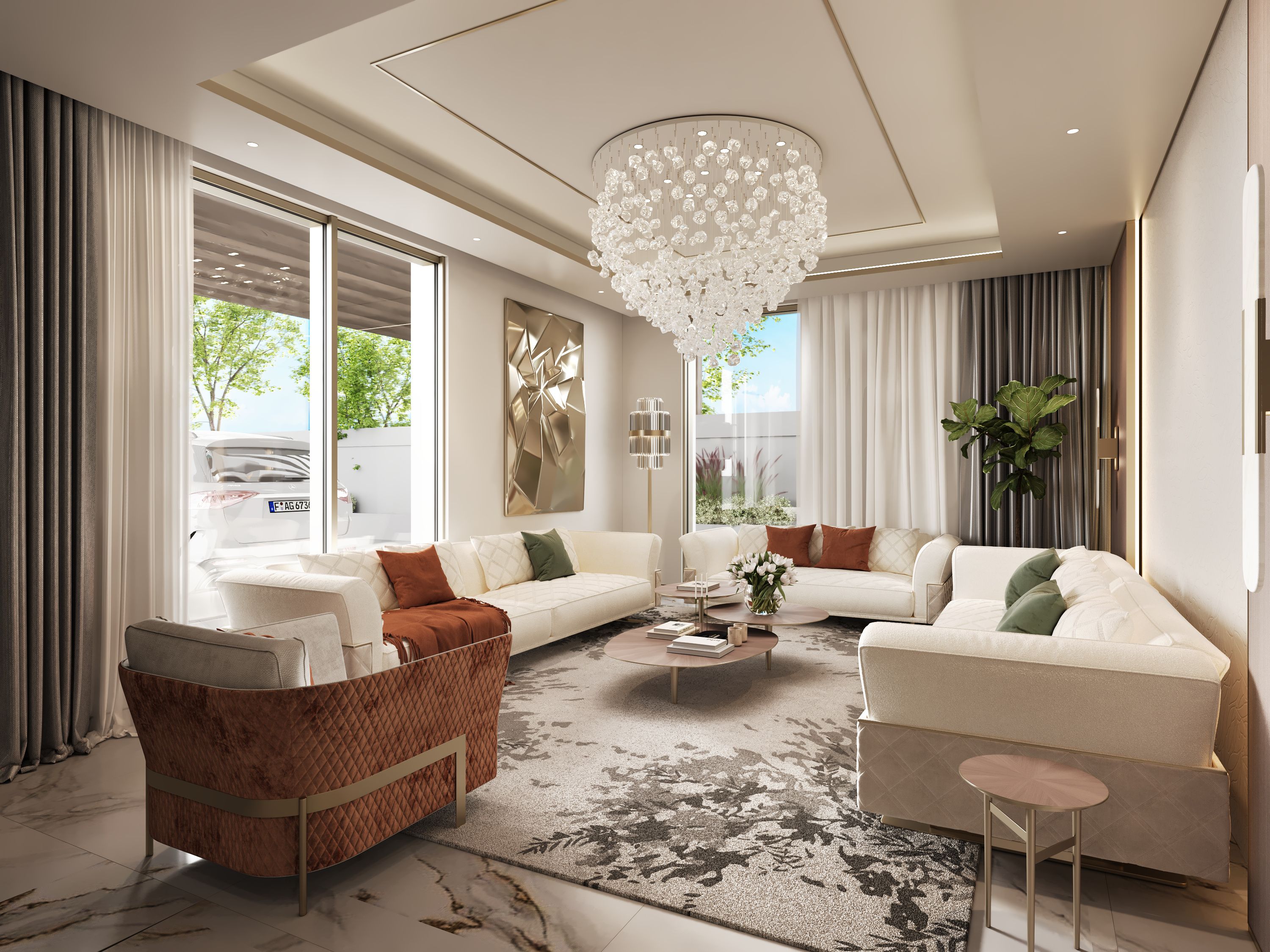 Luxury Guest Living Area