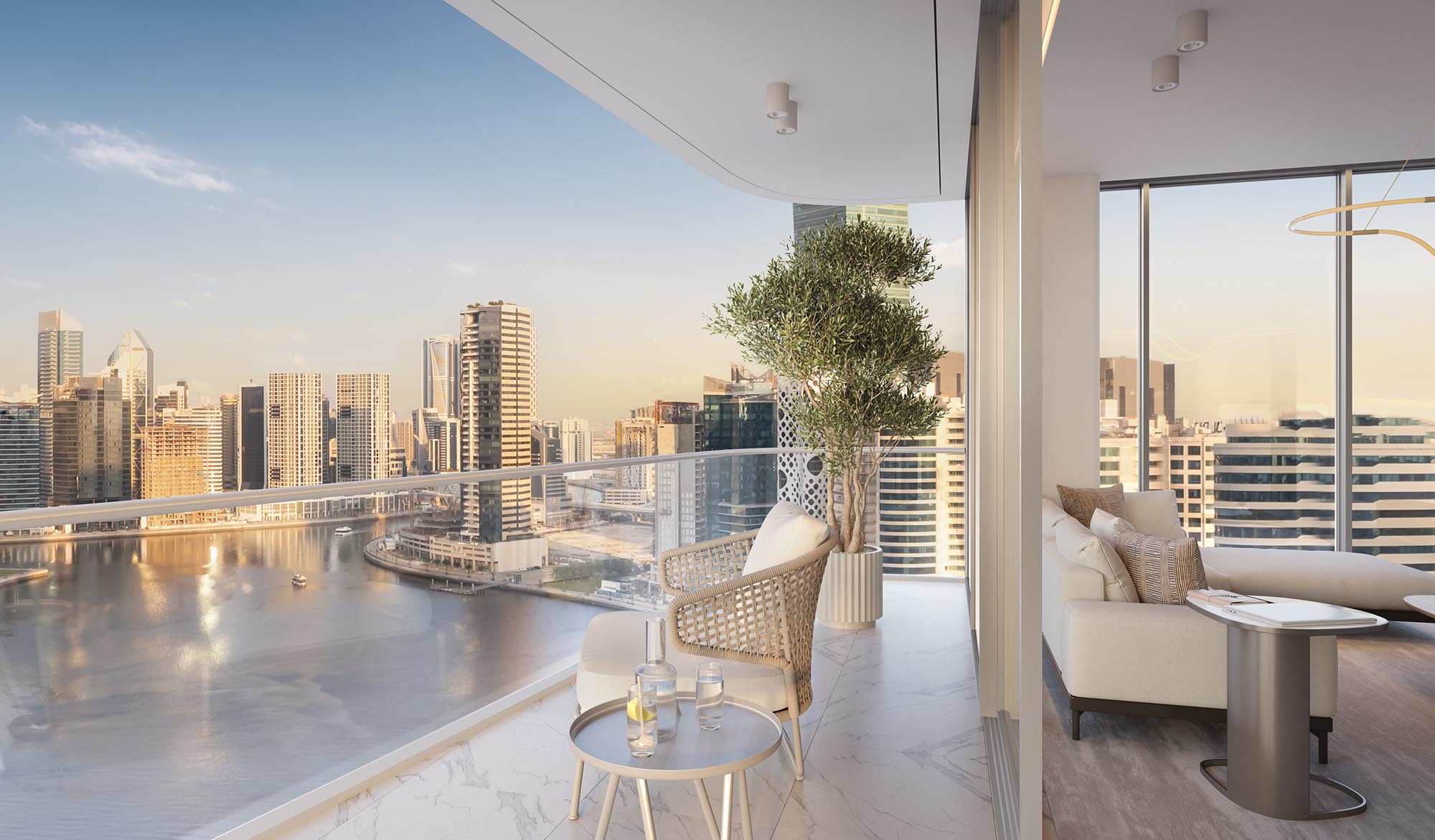 Business Bay Skyline View