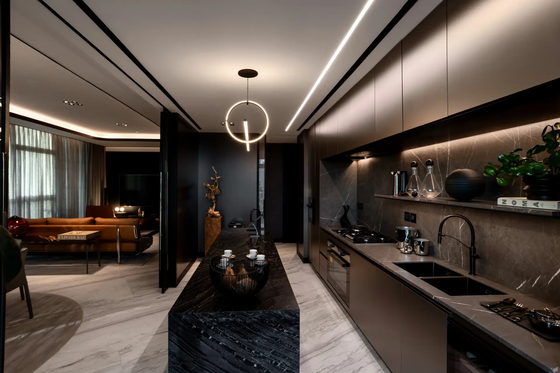 davinci-tower-by-pagani-modern-kitchen-with-marble-island