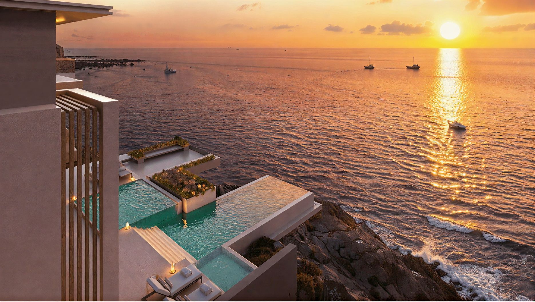 Azure Oceanfront Villas Interiors by Fendi Casa