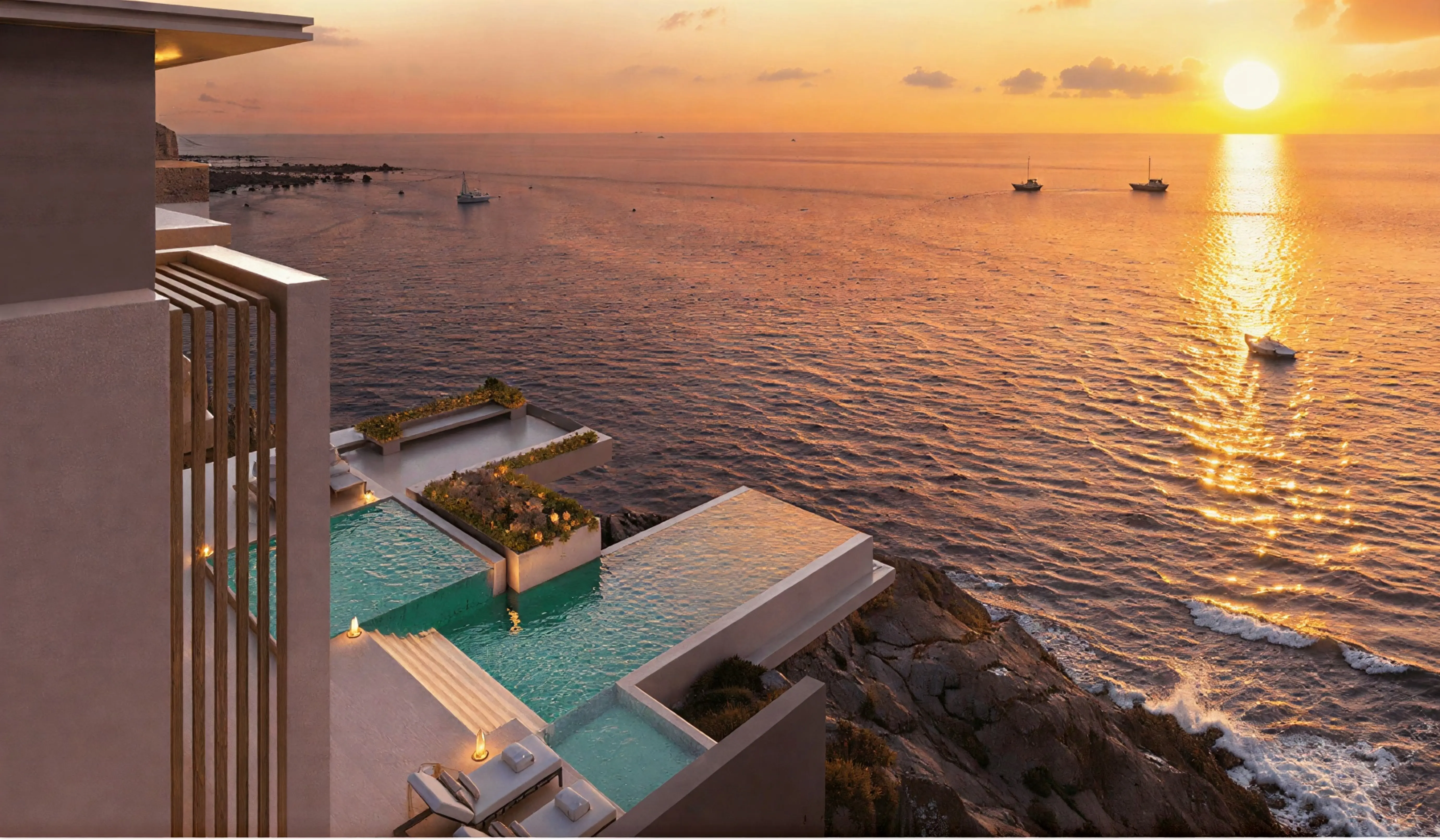 Azure Oceanfront Villas Interiors by Fendi Casa