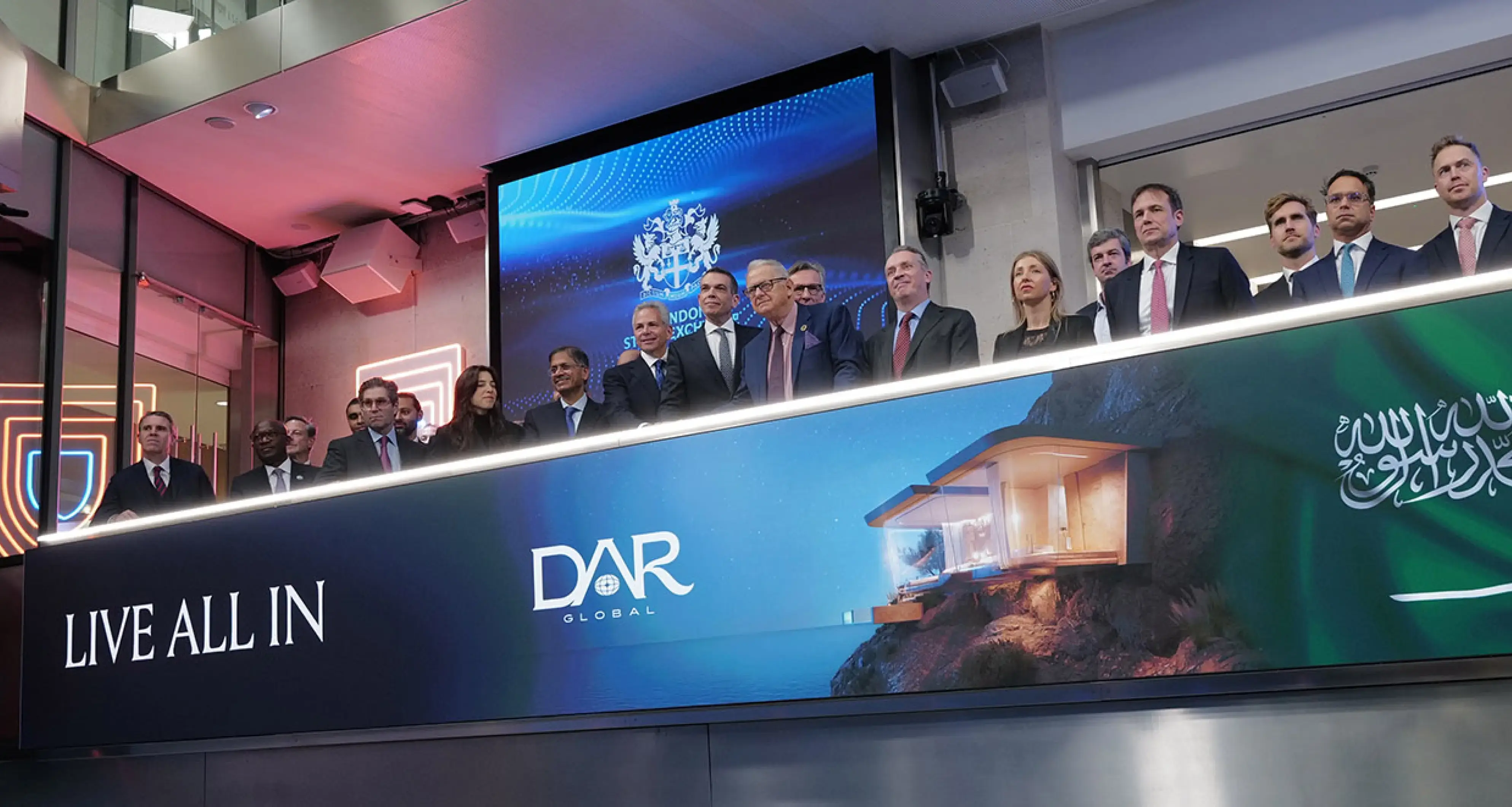 DarGlobal Rings the London Stock Exchange Opening Bell, Anchoring Global Expansion with Launch of “Live All In” Slogan
